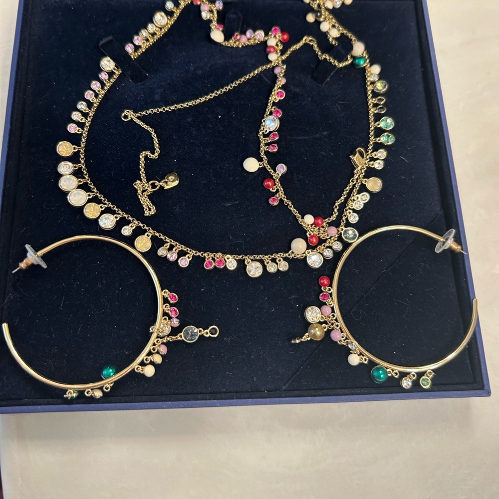 Swarovski Gold Necklace with Dainty Design